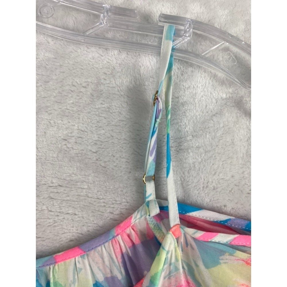 Lily Pulitzer Alanna Dress Sz M Sparkling Sands Print Coastal Resort Beach - Picture 8 of 12